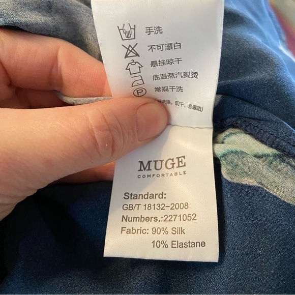 Muge women’s floral tunic blouse in size  4 - Picture 8 of 9